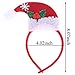 Olgaa 6 Packs Christmas Headbands Different Designs Reindeer Antlers Headbands Unicorn Horn Headbands Christmas Hats Headband Christmas Decoration Gifts for Christmas Costume Holiday Party