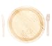Eco-Friendly Disposable Dinnerware Set of 75 Party Supplies: Large 10