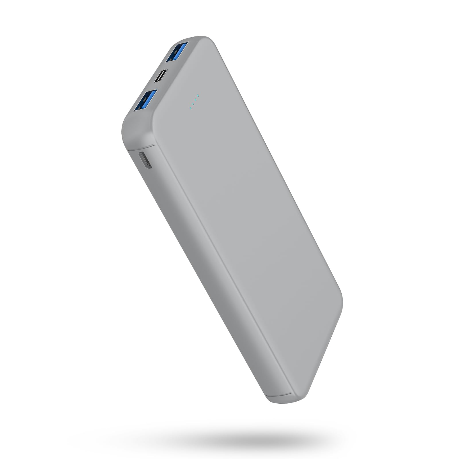 VANYUST 10000mAh Portable Charger, 5V/3A Power Bank with USB-C in/Out Fast Charging, External Battery Pack Compatible with iPhone 16/15/14/13/12, Samsung S22/S21, Google, iPad, etc. (Grey)