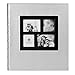 Parah Life Premium 500 Photo Family Wedding Anniversary Baby Vacation Album Sewn Bonded Leather Book Bound Multi Directional 500 4x6 Photos 5 Per Page Large Capacity Deluxe Customizable (Silver)