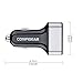 Configear Car Charger, 3 Port 7.2A Full Speed Rapid Charging Powerful Smart USB Car Charger Adapter for Samsung