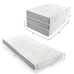 Folding Mattress, Inofia Memory Foam Tri-fold