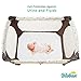 Waterproof Pack N Play Mattress Cover/Protector - 100% Organic Tencel Surface Playard Mattress Cover for Mini & Portable Crib Mattress, Ultra Soft, White.