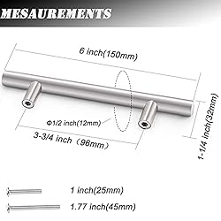 Probrico 15 Pack 96mm(3.75inch) Hole Centers