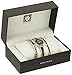 Anne Klein Women's AK/2052BKST Premium Crystal Accented Gold-Tone and Black Bangle Watch with Bracelet Set