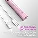 Sonic Electric Toothbrush Pink Toothbrush for Girls and Kids, 5 Modes and 3 Brush Heads, USB Charging Travel Toothbrush 2-Minute Timer for Oral Care, Waterproof