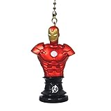 DC comics SUPER HERO superhero character Ceiling FAN PULL light chain (Iron Man bust)