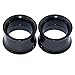 D&M Jewelry 4 Pairs Stainless Steel Screw Expander Flesh Tunnels Body Piercing Gauge 3/4