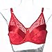 Aonkey Breast Form Pocket Bra for Crossdressers Mastectomy (42/95, red)