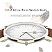 ECOOPRO Watches for Womens, BaIDI Quartz Wrist Watches Daily Life Waterproof Wristwatch with Leather Wristband