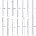 BronaGrand Set of 14 Mini Plastic Crafts Clay Modeling Tool for Shaping and Sculpting (White)