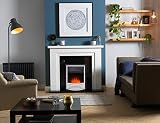 Dimplex Glen Fulford Inset Electric Fire Black Stainless Steel Optiflame 2KW view 2
