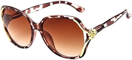 CLEARANCE! TOAMEN MENS WOMENS VINTAGE RETRO ROSE BIG FRAME TRENDY FASHION SHADES SUNGLASSES - OFFERING FULL UV400 PROTECTION - SUITABLE FOR OUTDOOR ACTIVITIES (Color B)