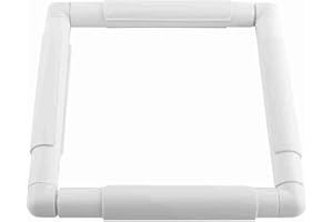 Adjustable Plastic Embroidery Frames, Cross Stitch Quilting Needlepoint Q Snaps for Cross Stitch DIY Tool(20.3 * 20.3cm) Plas