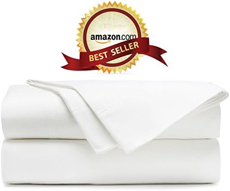 Casa Esencia 100% Egyptian Cotton Solid Bed Sheet Set - 1000 Thread Count Sateen Luxury Bedding - 4 Piece (Queen, White)