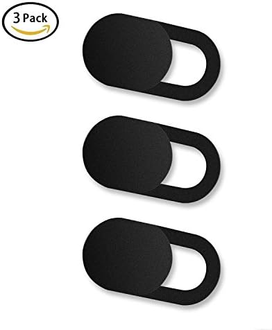 Webcam Cover Slider,Ultra Thin (0.03in) Web Camera Privacy Blocker for Laptop,Desktop,PC,Macboook Pro,iMac,Computer,Smartphone,Protect Your Privacy and Securtiy (3 Pack)