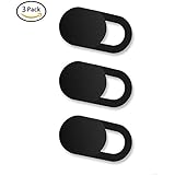 Webcam Cover Slide,Ultra Thin (0.03in) Web Camera Spy Blocker for Laptop,Desktop,PC,Macboook Pro,iMac,Computer,Smartphone,Protect Your Privacy and Securtiy (3 Pack)