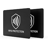Pacific WT RFID Blocking Card 2 Pack, NFC Credit Card Protector for Wallet | Protects Credit Cards, Debit Card, ID, Passports from Contactless Skimming, NFC Blocker for Travel Security