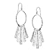 Silpada 'Nod To Mod' Fringe Drop Earrings in Sterling Silver