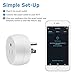 ALOFOX Wifi Smart Plug Alexa, 2 Packs Mini Smart Outlet Compatible with Amazon Alexa & Google Home, Remote Control by Smart Phone with Timing Function from Anywhere, ETL& FCC certification