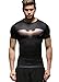 Red Plume Men's Compression Fitness Shirt ,Bat Printing Sports Wicking T-shirt