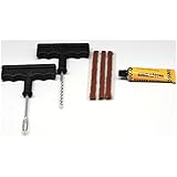 U.A.A. INC. New 6pc Set Strong Tubeless Repair Kit Fixes Tire Patch Needles Rasp Plug