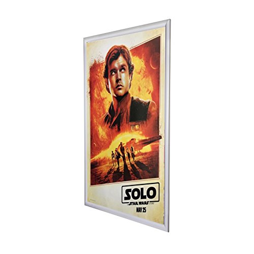 image for SnapeZo Movie Poster Frame 24x36 Inches, Silver 1.2