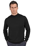 Paul Fredrick Men's Silk, Cotton, \ Cashmere Mock Neck Sweater