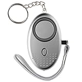 RP S 140db Personal Alarm Keychain Siren Emergency Sos Self Defense Horn (Silver)