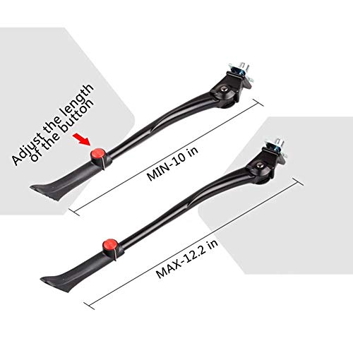 Greallthy Bike Kickstand,Bicycle Aluminum Alloy Kickstand Adjustable for 24-29 Inch Bicycles