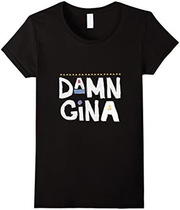 Womens Damn Gina T-shirt Go Gina 90s Tee Do It For The Culture Tees Large Black