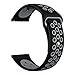 Hagibis Compatible Versa Bands Sport Silicone Replacement Bands for Versa Smart Fitness Watch (Black)