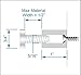 Set of 4 - Sign Standoff Hardware Silver Aluminum - 3/4 in Diameter x 1 in Height by Elegant Signs