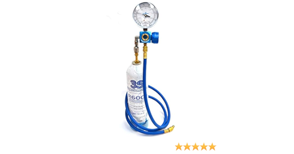Frío Medio Gas R600 A 420 gr DIY Kit Refill con manómetro ...