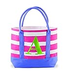 Mud Pie Juco Initial Tote, A