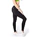 Sport-It Women's Yoga Pants with Pockets for Phone, Workout Running Leggings, Black Athletic High Waisted Tights Ankle Legging