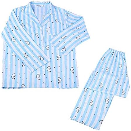 OOHPA BTS Cartoon Pajamas Set-Kpop Sleepwear SUGA Same Harajuku Long Sleeve Shirt Unisex Bedgown
