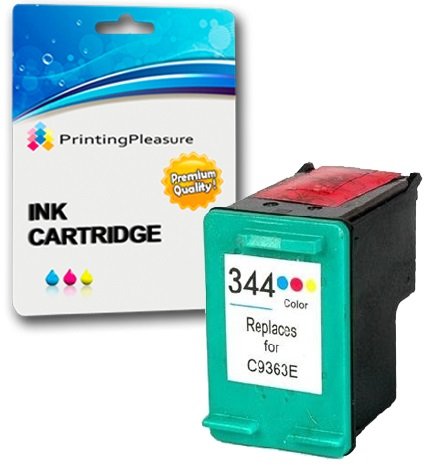 Printing Pleasure Remanufactured Ink Cartridge Replacement for 344 for DeskJet 5740 5745 5940 6540 6620 6840 9800 Photosmart 2570 2573 2605 2610 2710 8050 8150 8450 8750 - Colour, High Capacity