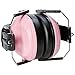 Amazon Basics Kids Ear Protection Safety Noise Earmuffs, Pink