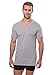 Men's V-Neck Undershirt Single Pack - Lounge Tee in Bamboo Viscose (Light Gray, Medium) Best Underwear for Him MB6002-LGR-M
