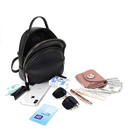 Women Backpack Purse Waterproof PU Lightweight Shoulder Bag