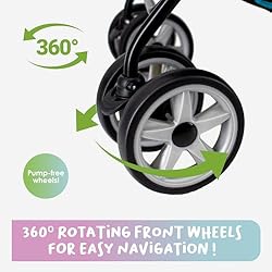 Swift Pet Stroller - Teal: Zipperless, Quality Mesh