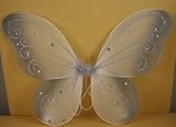 Silver Butterfly Fairy Costume Wings 17