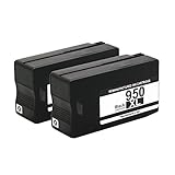 Valuetoner Remanufactured Ink Cartridge Replacement For New Generation Hewlett Packard HP 950XL (2 Black) CN045AN Compatible With Officejet Pro 8610, 8620, 8630, 8640, 8660, 251dw, 276dw MFP, 8100 - N811a, 8600 e-All-in-One - N911g, 8600 Plus - N911n, 8600 Premium - N911a Printer