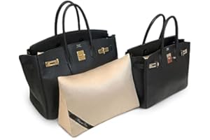 Bag-a-Vie Purse Shaper Pillow Insert - Champagne - Luxury Handbag Shaper Insert for Women's Purses - Handbag Custom Pillow Purse Accessories for Birkin 35