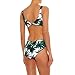 Bikini Factory Women Sexy Green Palm Tree Floral Print Backless Bandage Swimsuit (M)