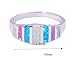 CiNily Women's Opal Rings,Create White Blue Pink Fire Opal Silver Plated Gemstone Ring Size 5-13