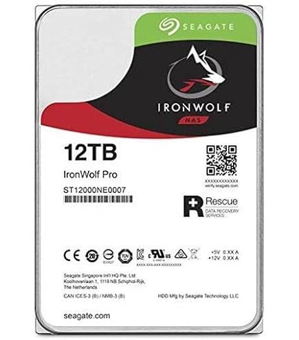 Amazon.com: Seagate IronWolf ST12000VN0007 12 TB 3.5 Internal Hard