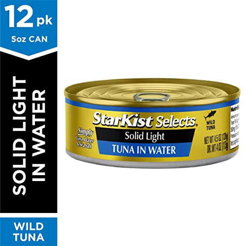 StarKist Selects Solid Light Tuna in Water Can, Tuna in Water , 4.5