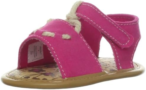 Natural Steps Stowaway Sandal (Infant),Fuchsia Linen,3 M US Infant